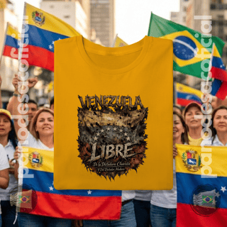 Nome do produto Camiseta VENEZUELA LIBRE Unissex