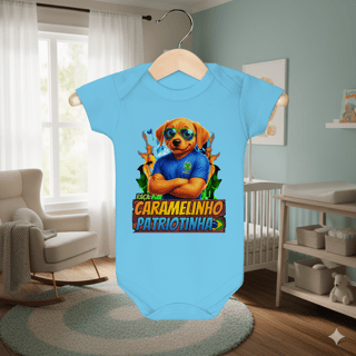Nome do produto Body Infantil CARAMELINHO PATRIOTINHA