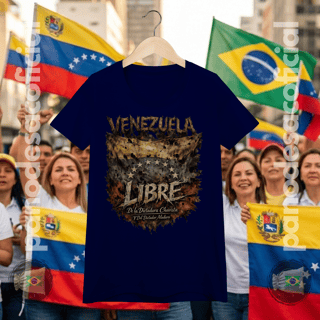Nome do produto Camiseta VENEZUELA LIBRE Baby Long
