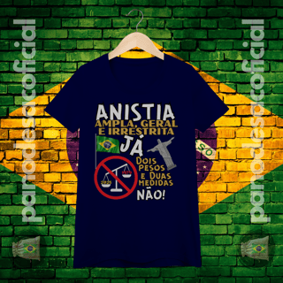 Nome do produto Camiseta ANISTIA JÁ Baby Long