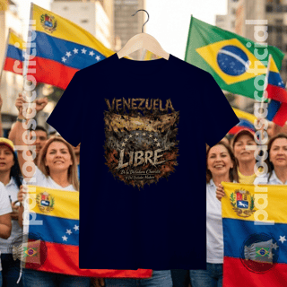 Nome do produto Camiseta VENEZUELA LIBRE Unissex