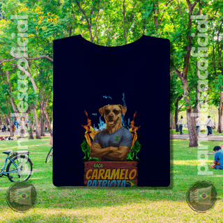 Nome do produto Camiseta CARAMELO PATRIOTA Unissex