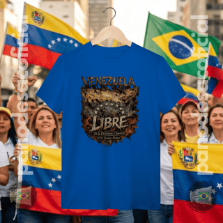 Nome do produto Camiseta VENEZUELA LIBRE Unissex