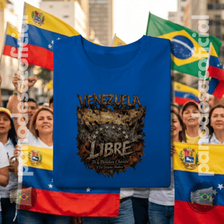 Nome do produto Camiseta VENEZUELA LIBRE Unissex