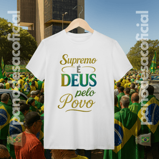 Nome do produto Camiseta SUPREMO É DEUS Unissex