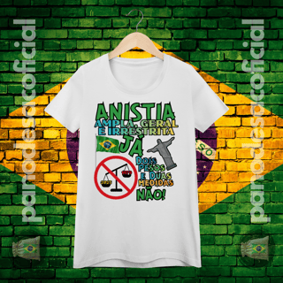 Nome do produto Camiseta ANISTIA JÁ Baby Long