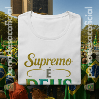 Nome do produto Camiseta SUPREMO É DEUS Baby Long