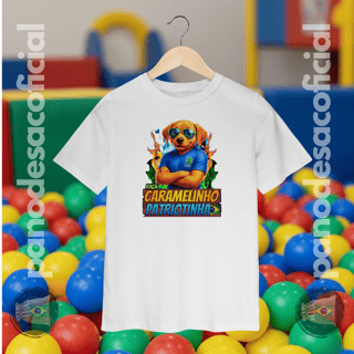 Nome do produto Camiseta Infantil CARAMELINHO PATRIOTINHA (2 a 8 anos)