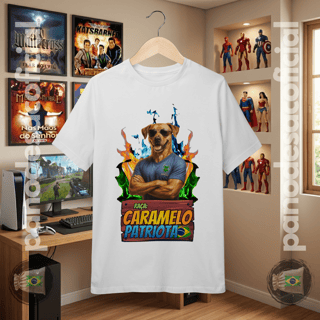 Nome do produto Camiseta Teen CARAMELO PATRIOTA (10 a 14 anos)