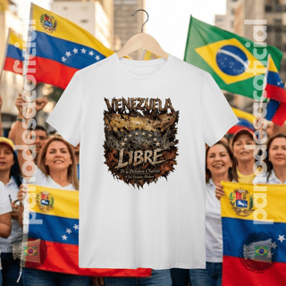 Nome do produto Camiseta VENEZUELA LIBRE Unissex
