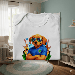 Nome do produto Body Infantil CARAMELINHO PATRIOTINHA