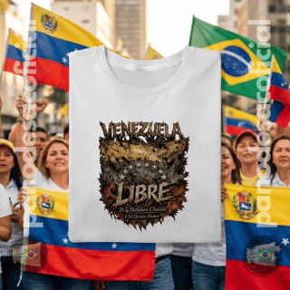 Nome do produto Camiseta VENEZUELA LIBRE Unissex