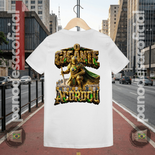 Nome do produto Camiseta ACORDA BRASIL, O GIGANTE ACORDOU Baby Long