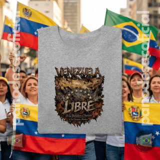 Nome do produto Camiseta VENEZUELA LIBRE Unissex