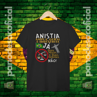 Nome do produto Camiseta ANISTIA JÁ Unissex