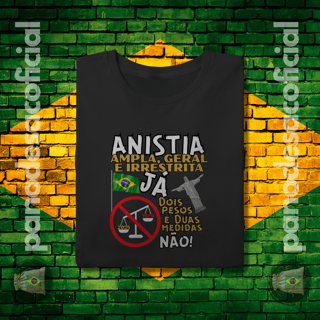 Nome do produto Camiseta ANISTIA JÁ Unissex