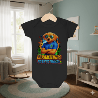 Nome do produto Body Infantil CARAMELINHO PATRIOTINHA