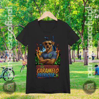 Nome do produto Camiseta CARAMELO PATRIOTA Baby Long