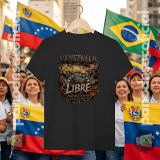 Nome do produto Camiseta VENEZUELA LIBRE Unissex