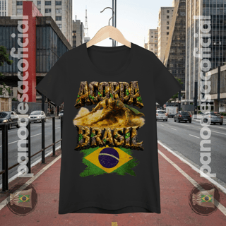 Nome do produto Camiseta ACORDA BRASIL, O GIGANTE ACORDOU Baby Long