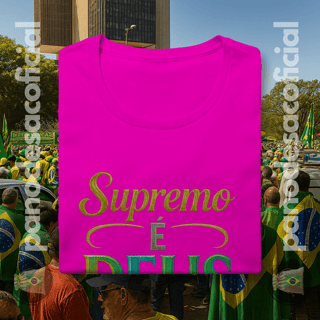 Nome do produto Camiseta SUPREMO É DEUS Baby Long
