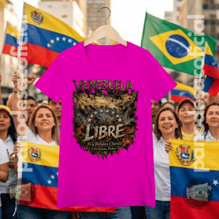 Nome do produto Camiseta VENEZUELA LIBRE Baby Long