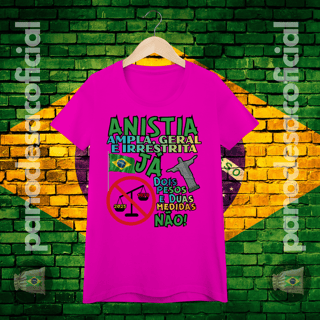 Nome do produto Camiseta ANISTIA JÁ Baby Long
