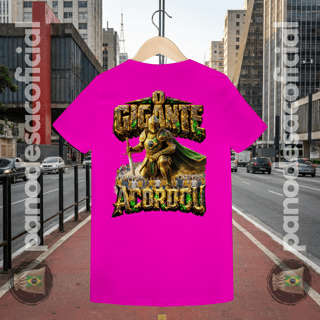 Nome do produto Camiseta ACORDA BRASIL, O GIGANTE ACORDOU Baby Long