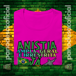 Nome do produto Camiseta ANISTIA JÁ Baby Long
