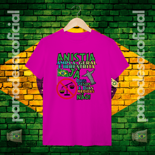 Nome do produto Camiseta ANISTIA JÁ Unissex