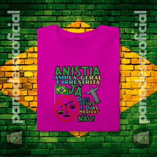 Nome do produto Camiseta ANISTIA JÁ Unissex