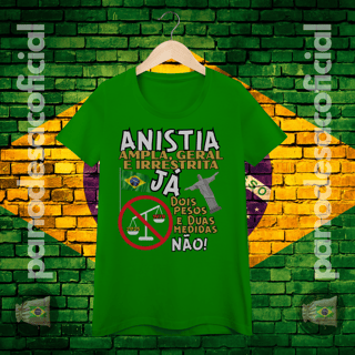Nome do produto Camiseta ANISTIA JÁ Baby Long
