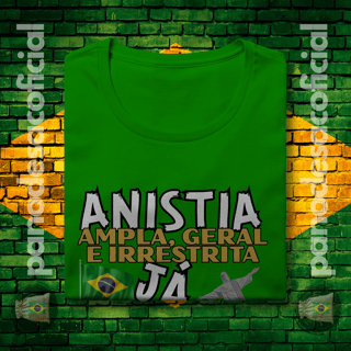 Nome do produto Camiseta ANISTIA JÁ Baby Long