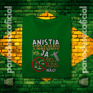 Nome do produto Camiseta ANISTIA JÁ Unissex