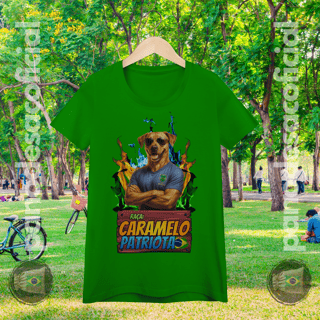 Nome do produto Camiseta CARAMELO PATRIOTA Baby Long