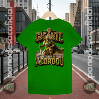 Nome do produto Camiseta ACORDA BRASIL, O GIGANTE ACORDOU Baby Long