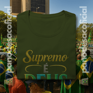 Nome do produto Camiseta SUPREMO É DEUS Baby Long