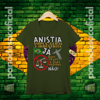 Nome do produto Camiseta ANISTIA JÁ Baby Long