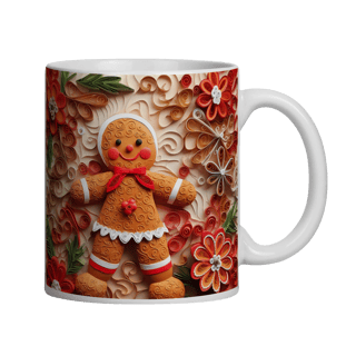 Caneca 3D - Natal - Gingerbread