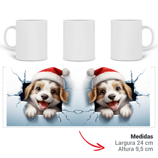 Nome do produto Caneca 3D - Natal - Cachorro