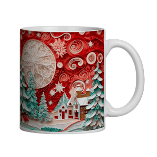 Caneca 3D - Natal - Vila