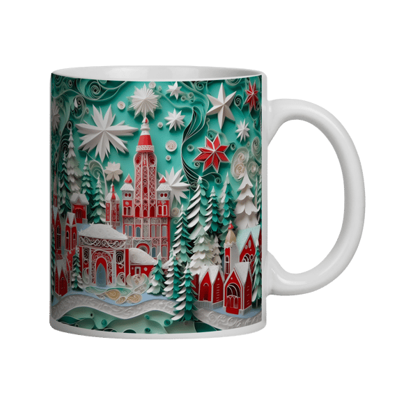 Caneca 3D - Natal - Vila