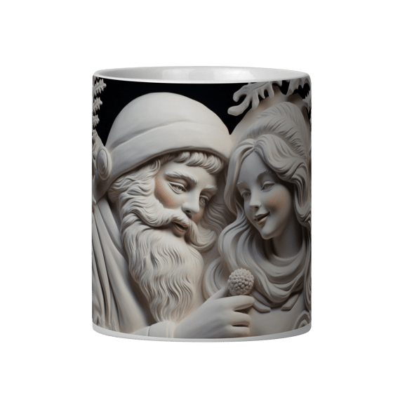 Caneca 3D - Natal - Família Noel