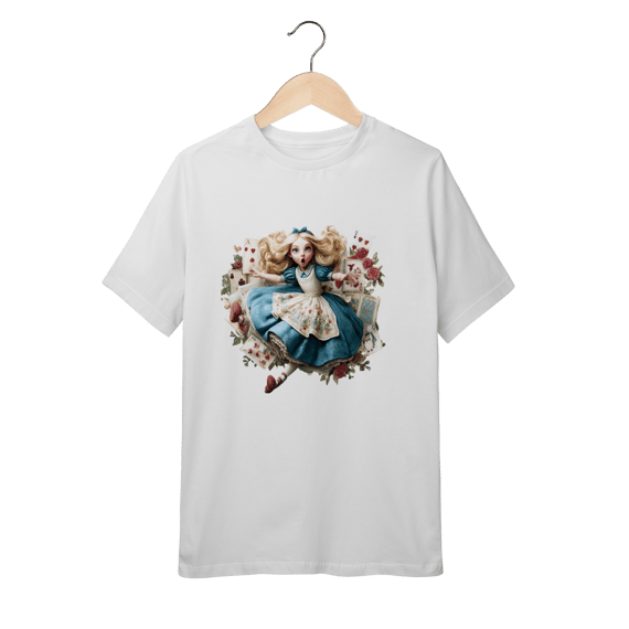 Camiseta Quality Infantil (10 à 14 anos) - Alice in Wonderland - Art #1