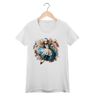 Camiseta Baby Long - Alice in Wonderland - Art #1