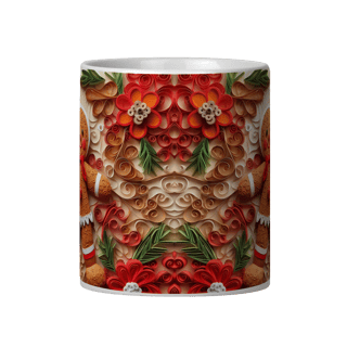 Nome do produto Caneca 3D - Natal - Gingerbread