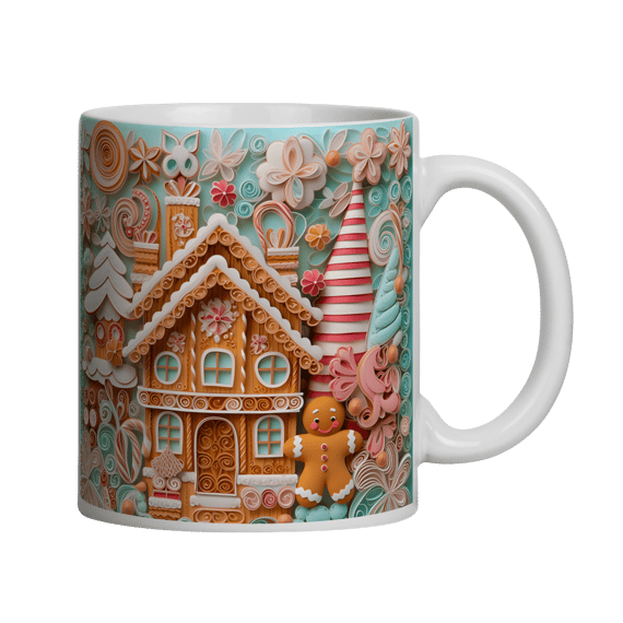 Caneca 3D - Natal - Gingerbread