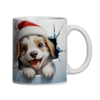 Caneca 3D - Natal - Cachorro
