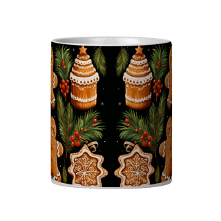 Nome do produto Caneca 3D - Natal - Gingerbread