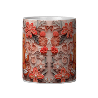 Nome do produto Caneca 3D - Natal - Gingerbread